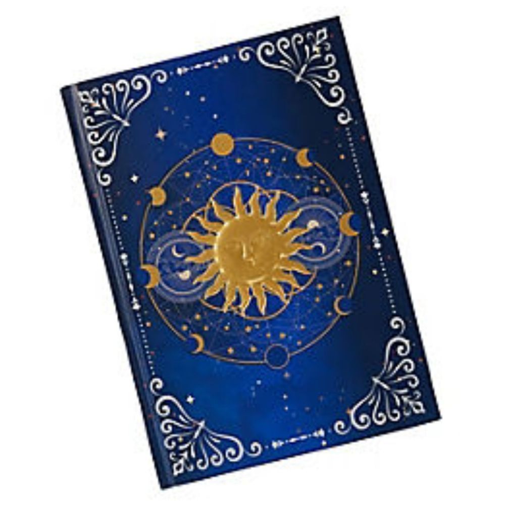 🔸️NWT Blue Celestial Moon & Sun Tarot Hardcover Deluxe Journal